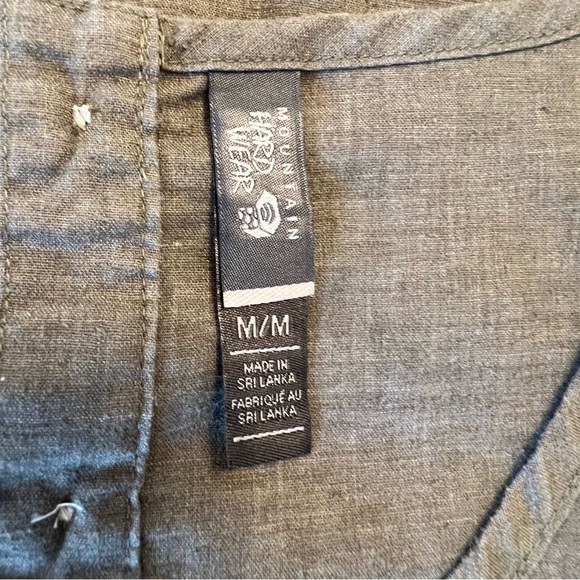 Mountain Hardware sz medium Lena Tank Sleeveless Top Hemp natural olive green - Picture 5 of 14